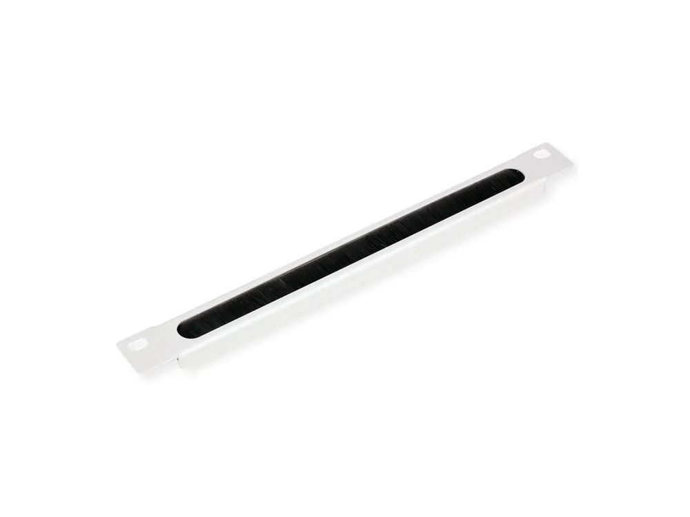 ROLINE Kabeleingangsplatte für Rack - mit Bürstenstreifen - RAL 7035, Hellgrau - 0.5U - 25.4 cm (10")
