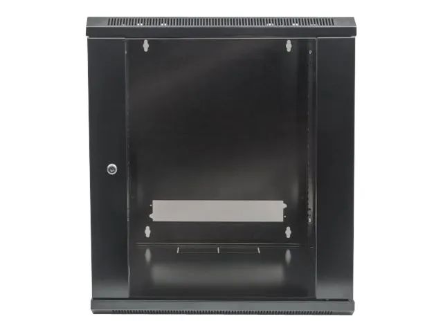 IC Intracom Intellinet Network Cabinet, Wall Mount (Standard), 15U, Usable Depth 410mm/Width 510mm, Black, Flatpack, Max 60kg, Metal & Glass Door, Back Panel, Removeable Sides,Suitable also for use on desk or floor, 19",Parts for wall install (eg scr