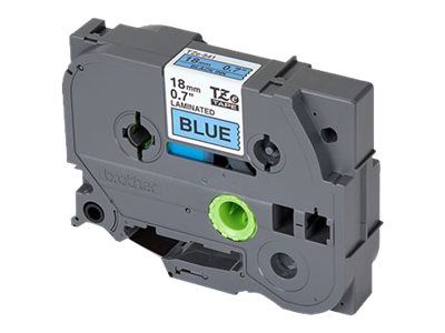 Brother TZe-541 - Standard-Klebstoff - Schwarz auf Blau - Rolle (1,8 cm x 8 m)