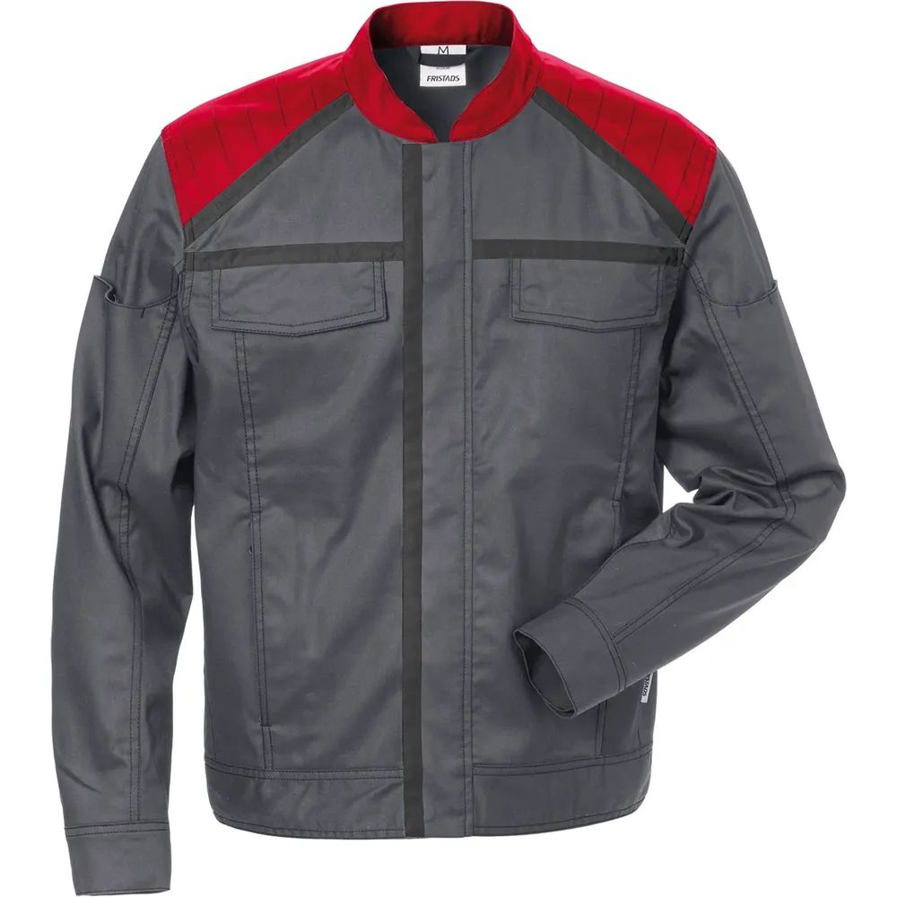 FRISTADS Jacke Skarup 4555 STFP grau/rot L