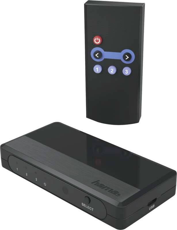 Hama 121760 HDMI Umschalter 3 in 1