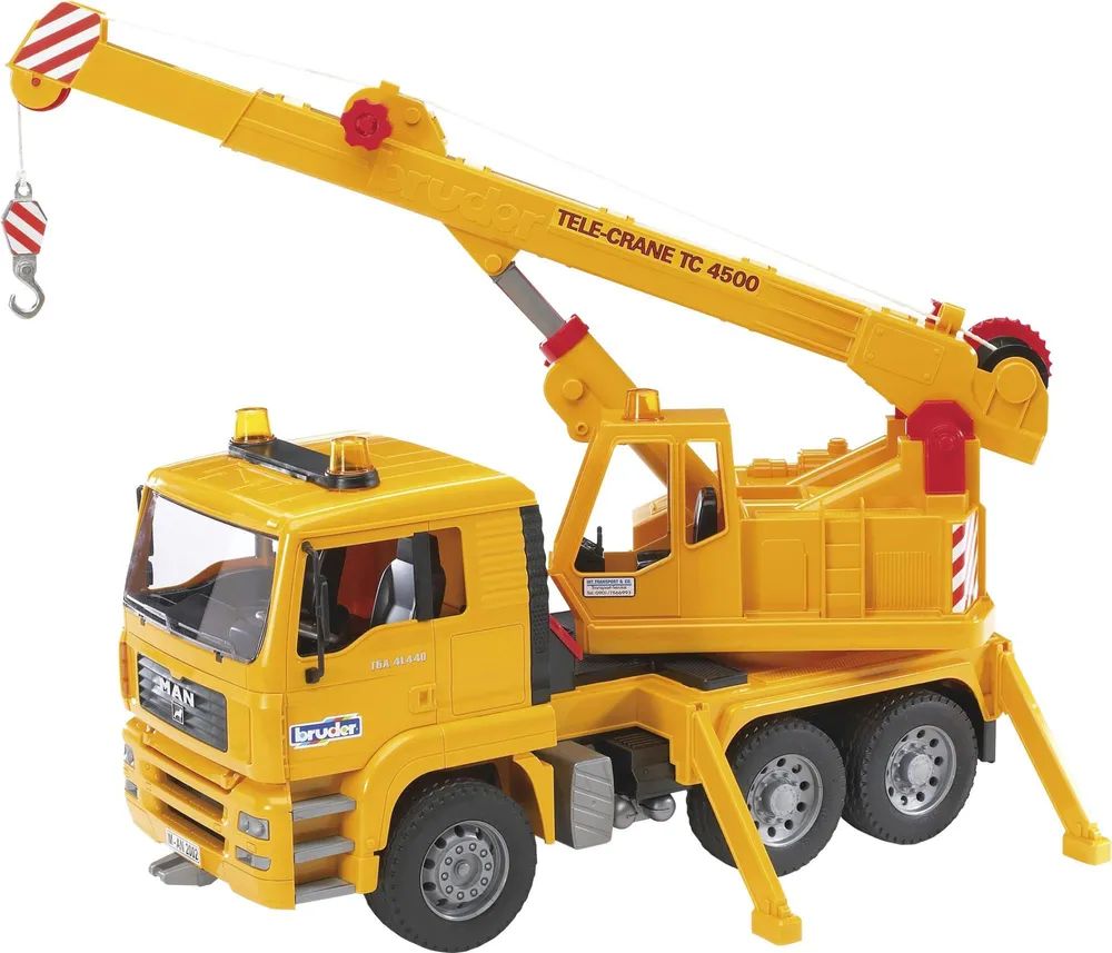 Bruder MAN Crane truck (without Light and Sound Module) - 4 Jahr(e) - ABS Synthetik - Gelb