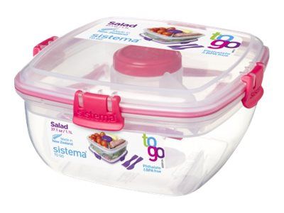 Sistema Plastics Lunchbox Salad TO GO 1.1 l mint