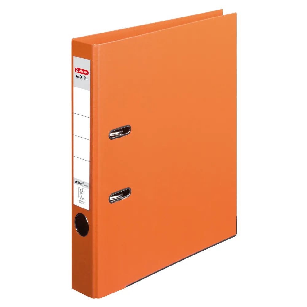 herlitz Ordner maX.file protect plus, A4, 5cm, orange