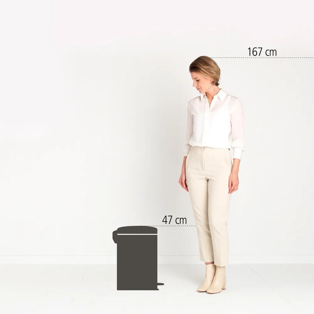 Brabantia NewIcon Treteimer, 20L - Platinum