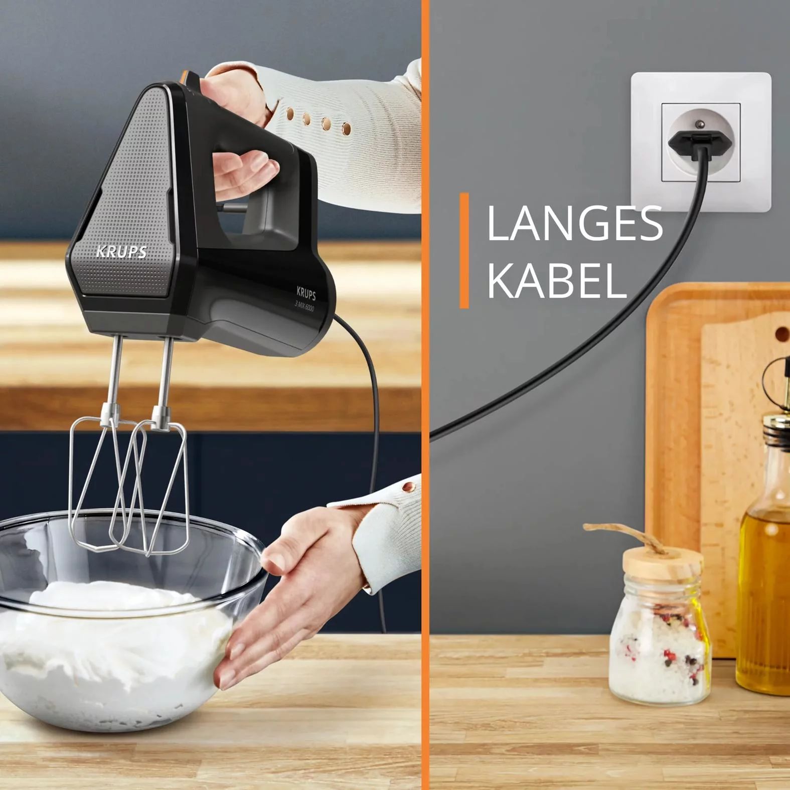 KRUPS 3MIX 6000 Handmixer - schwarz