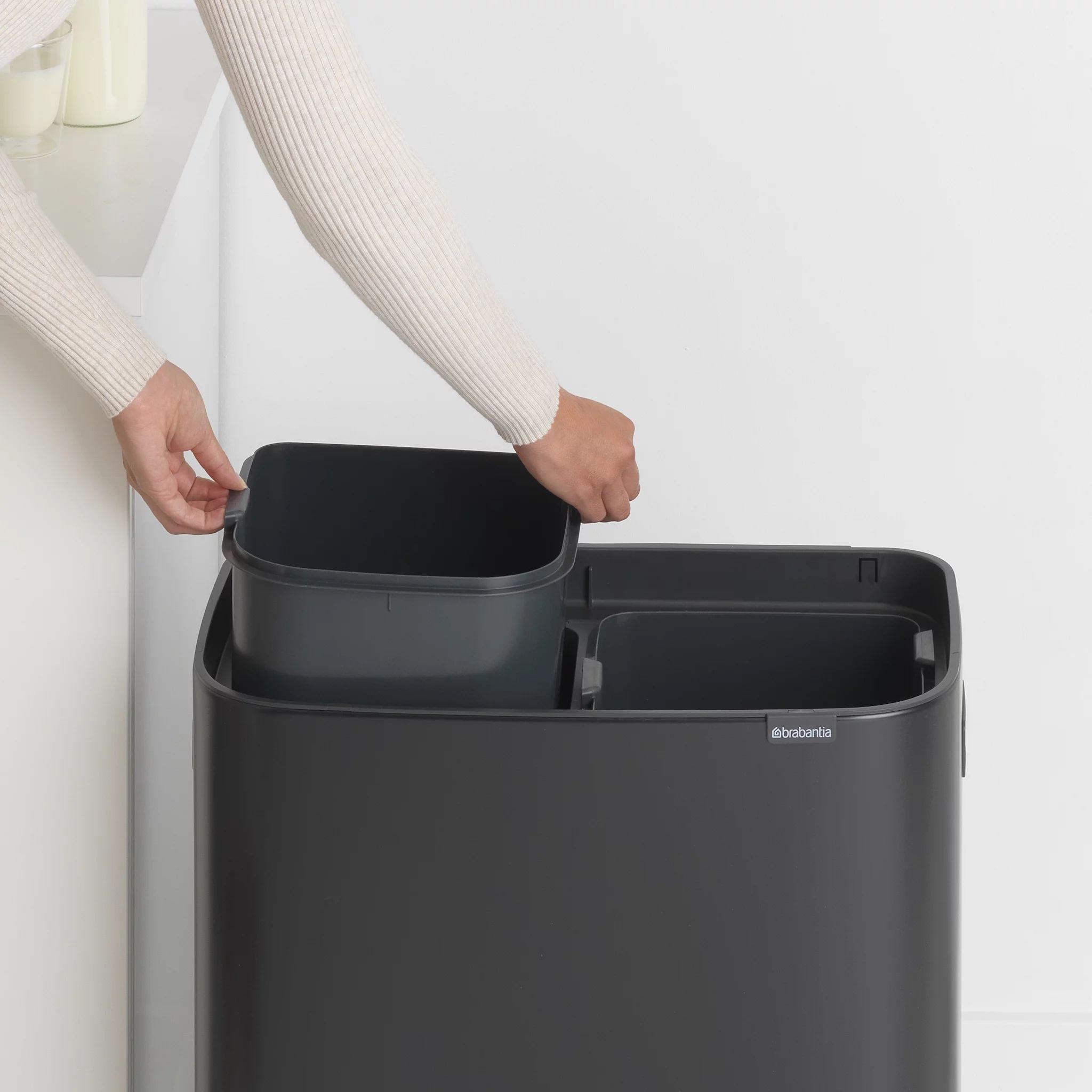 Brabantia Bo Touch Bin 2 x 30L mit 2 Kunststoffeinsätzen