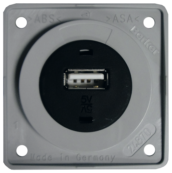 Berker USB-Ladesteckdose anthrazit