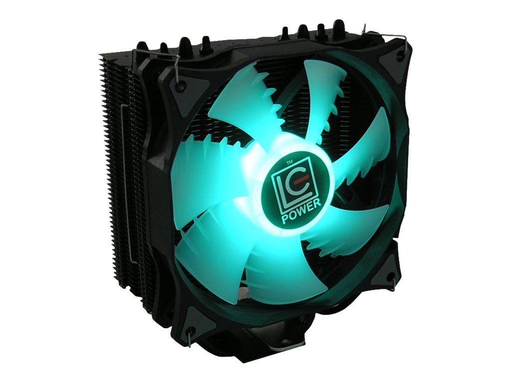 LC-Power Cosmo Cool LC-CC-120-RGB - Prozessor-Luftkühler - (für: LGA775, LGA1156, AM2, AM2+, LGA1366, AM3, LGA1155, AM3+, LGA2011, FM1, FM2, LGA1150, LGA2011-3, LGA1151, AM4, LGA2066)