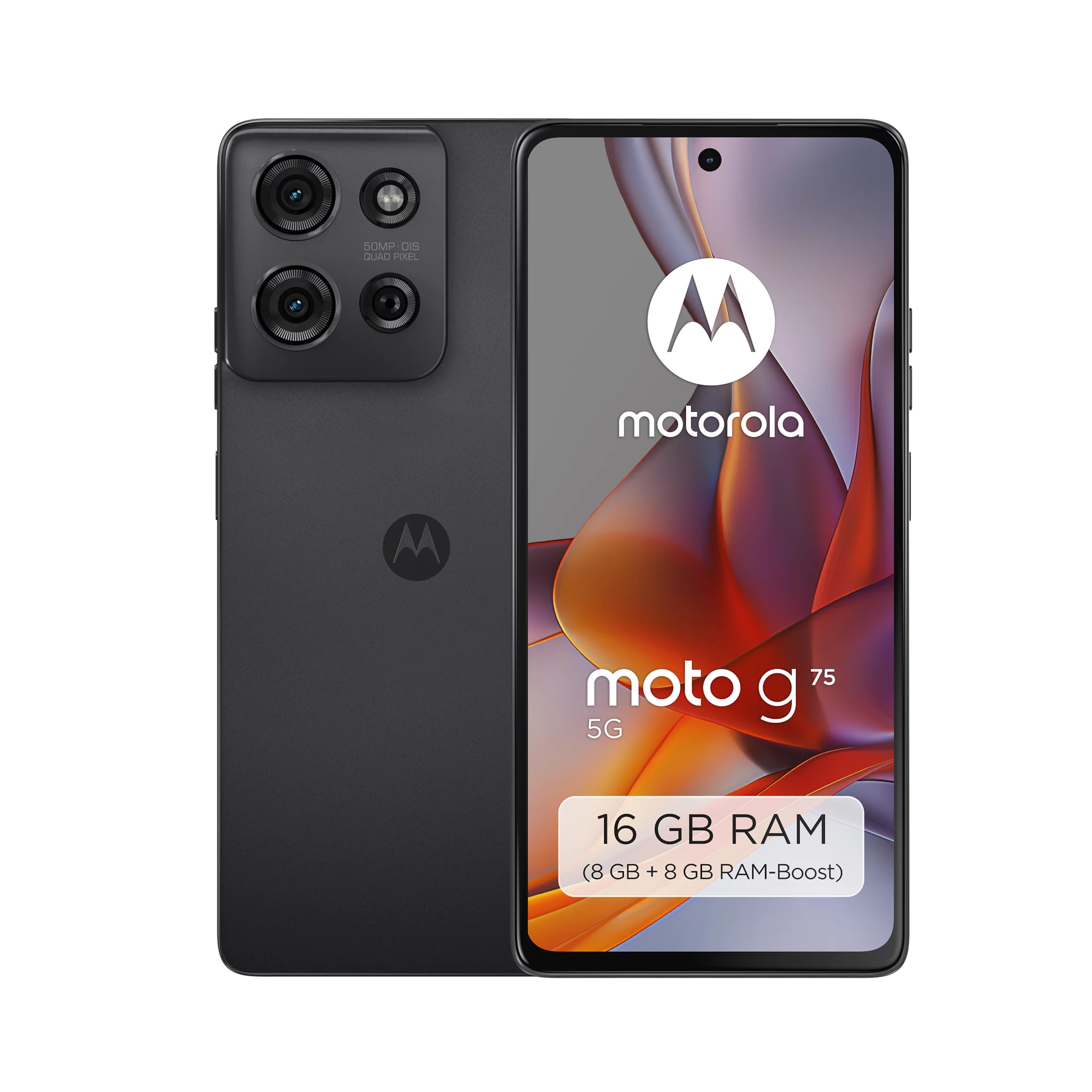 MOTOROLA moto g75 5G, Charcoal Grey Open-Box