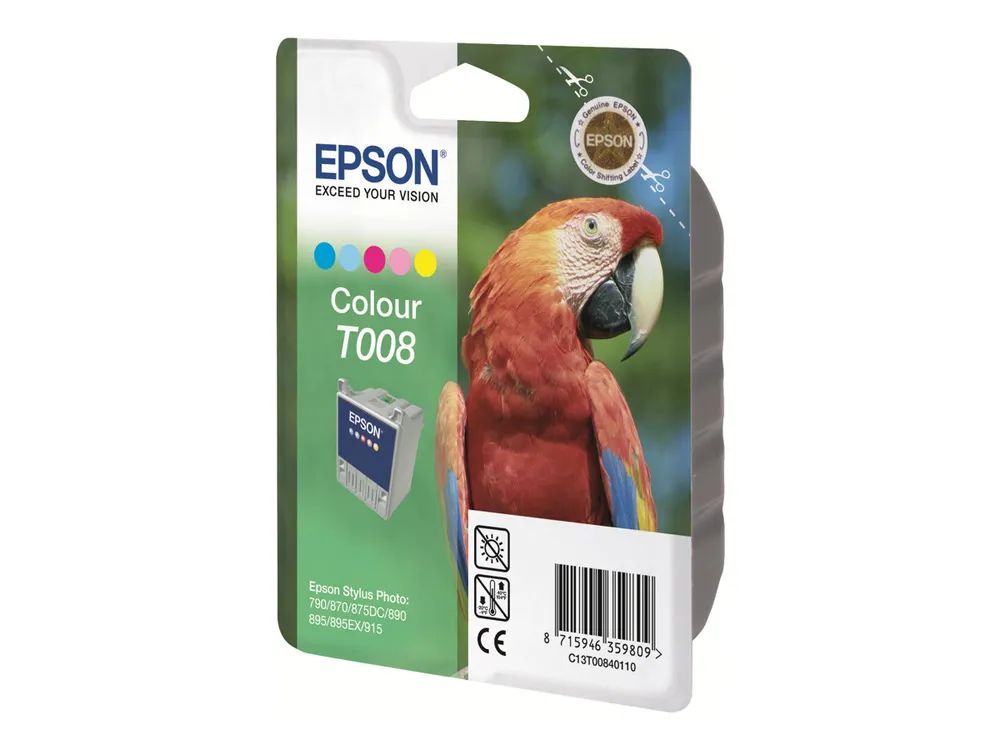 Epson Tinte T008 Parrot, Singlepack Colour