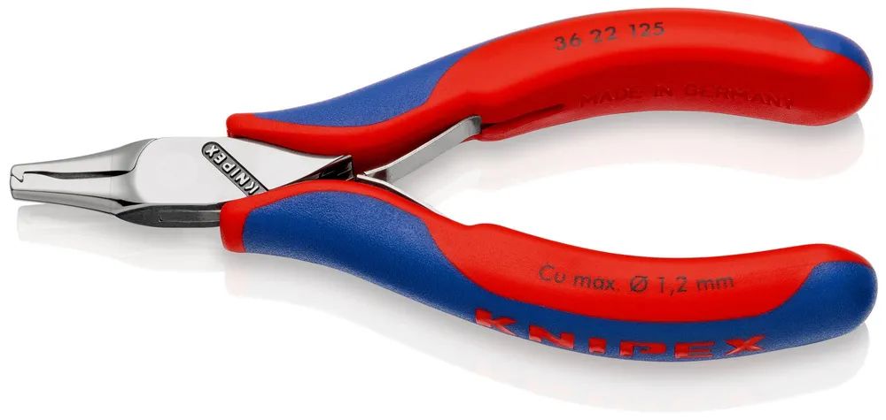 KNIPEX Elektronik-Bestückungszange mit Mehrkomponenten-Hüllen 125 mm