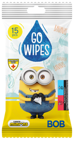 GOWIPES Feuchttücher "Minions" Antibakteriell, 36x15Stk
