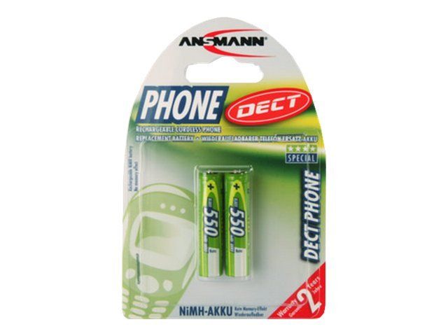 Ansmann Dect - Batterie 2 x AAA - NiMH - 550