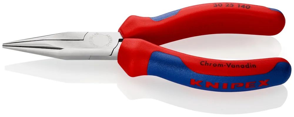 KNIPEX Langbeckzange mit Mehrkomponenten-Hüllen verchromt 140 mm