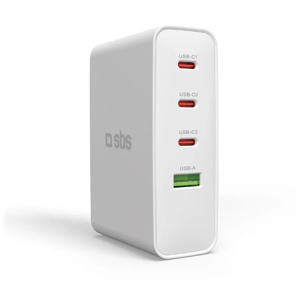 SBS Universal-Reiseadapter Welt, 3x USB-C PD & 1x USB-A, 100W