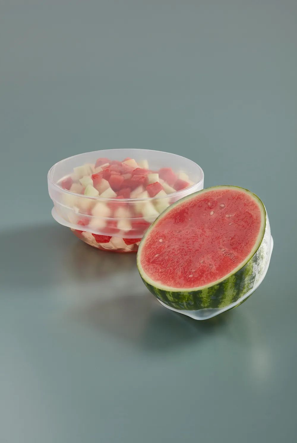 Lékué Wiederverwendbarer Silikondeckel, 26 cm - Transparent