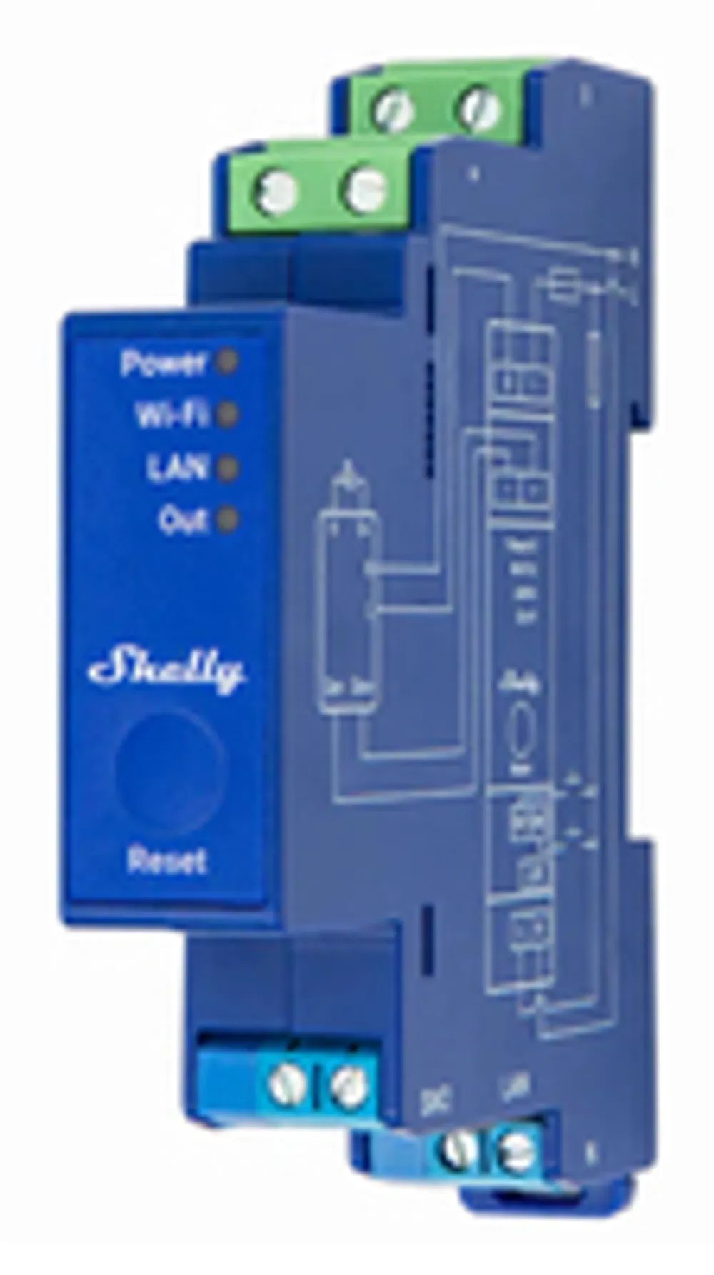 Shelly Pro Dimmer 0/1-10V PM 1xLAN/Verbrauchsmessung/BT/WiFi