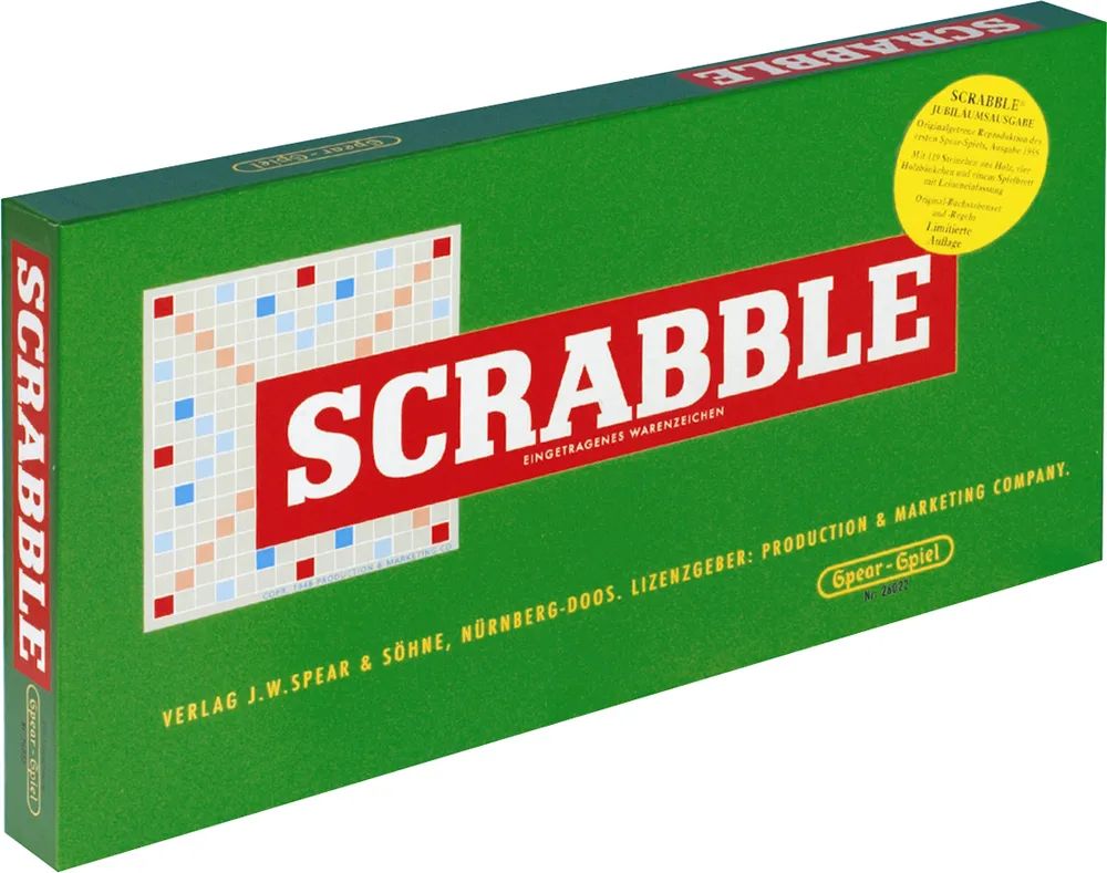 Piatnik Unternehmensverwaltungs Scrabble Jubiläumsspiel mit Holzsteine