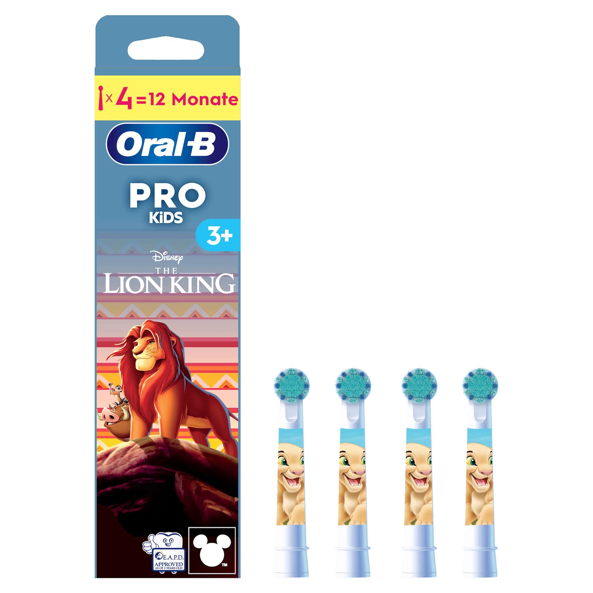 Oral-B Aufsteckbürsten Kids König der Löwen 4er