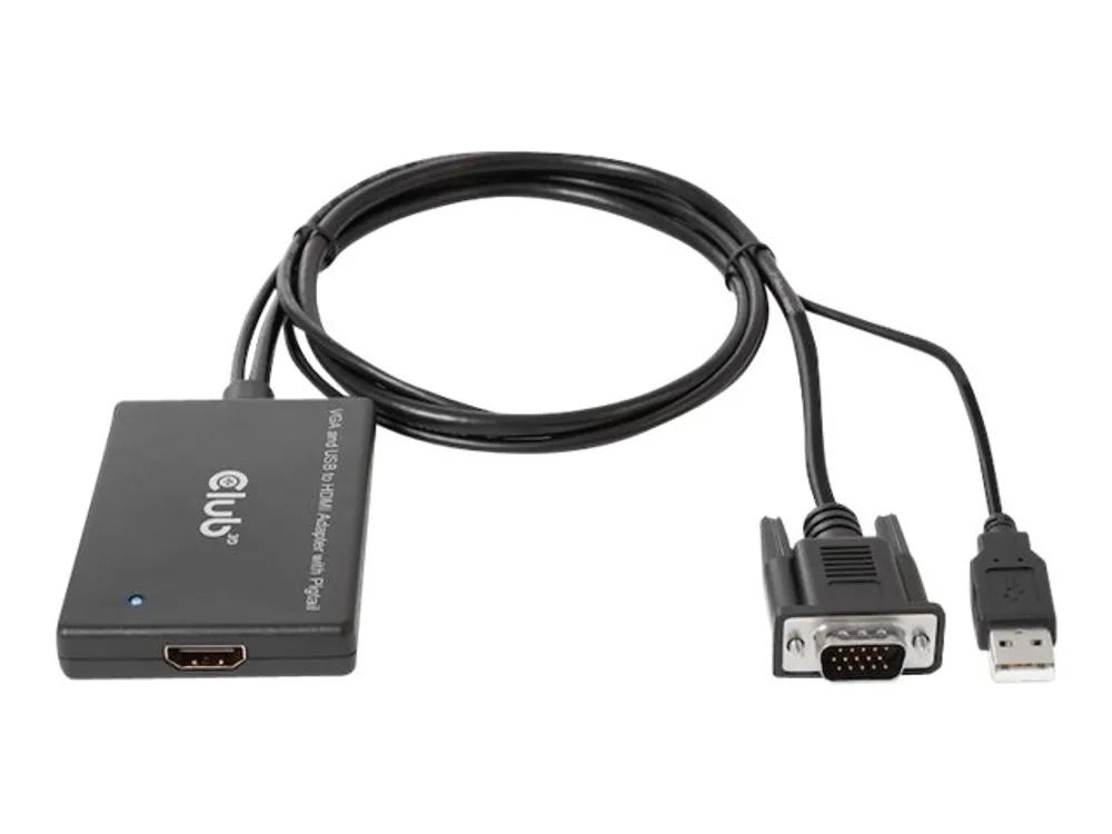 Club 3D Videoadapter - HD-15 (VGA), USB (nur Strom)