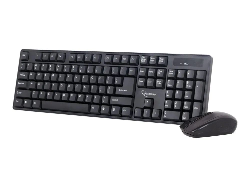 Gembird KBS-W-01 - Tastatur-und-Maus-Set - kabellos