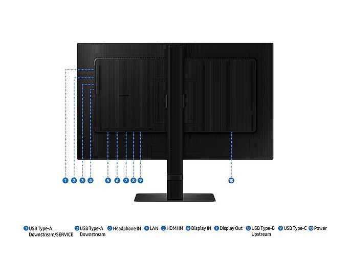 Samsung ViewFinity S6 S24D600UAU - S60UD Series - LED-Monitor - USB - 61 cm (24")