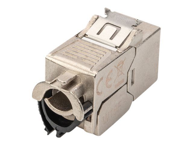 DIGITUS CAT 6A Keystone Modul, geschirmt mit intelligentem Kabelmanager, Set (24 Stück)