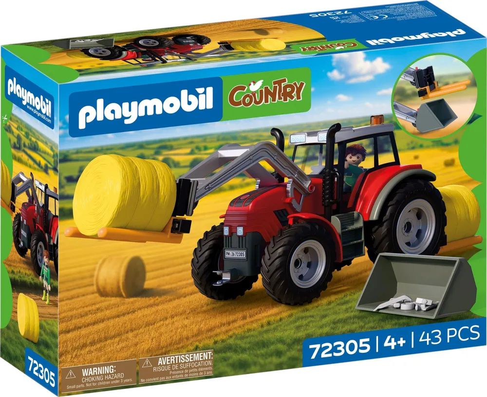geobra Brandstätter Stiftung & Co.K Großer Traktor mit Heuballen