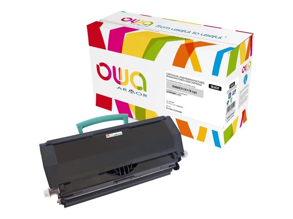 Armor OWA - Schwarz - kompatibel - wiederaufbereitet - Tonerpatrone (Alternative zu: Lexmark E460X11E, Lexmark E460X21E, Lexmark E460X31E)