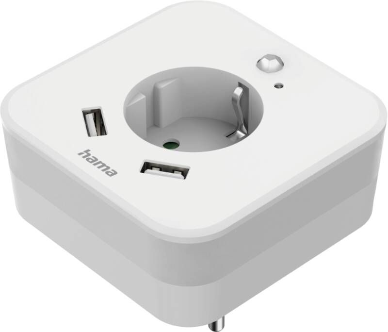 Hama 223498 LED NACHTLICHT/3F/2 USB-A/1SCHUKO