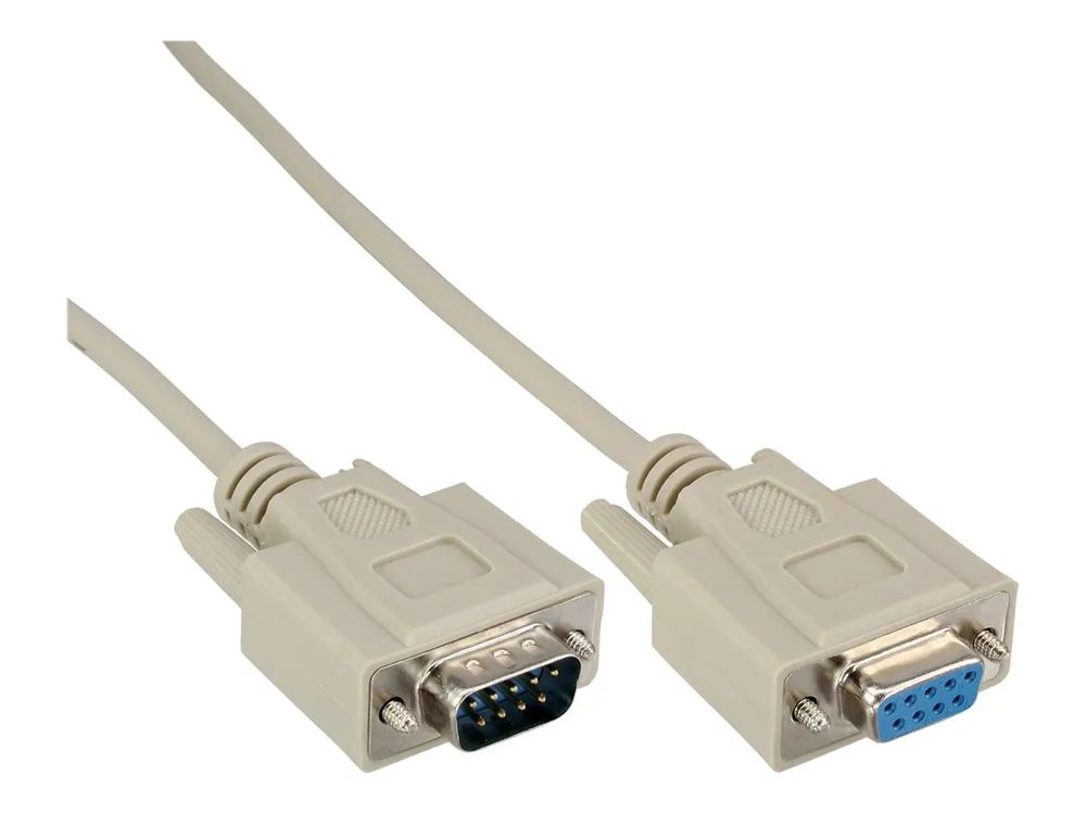 InLine 40er B-Pack Serielle Verlängerung - 9pol ST/BU - vergossen - 2m