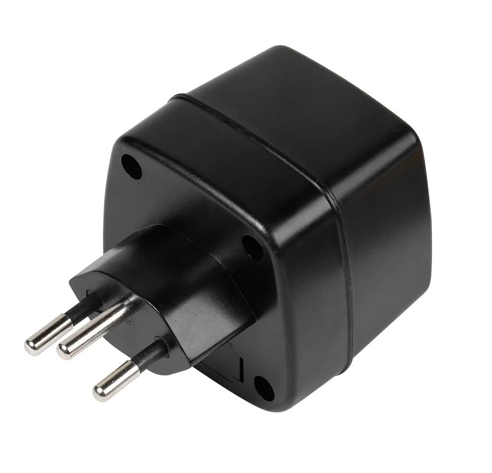 VIVANCO Reisestecker Schweiz, Schuko Buchse - CH Stecker