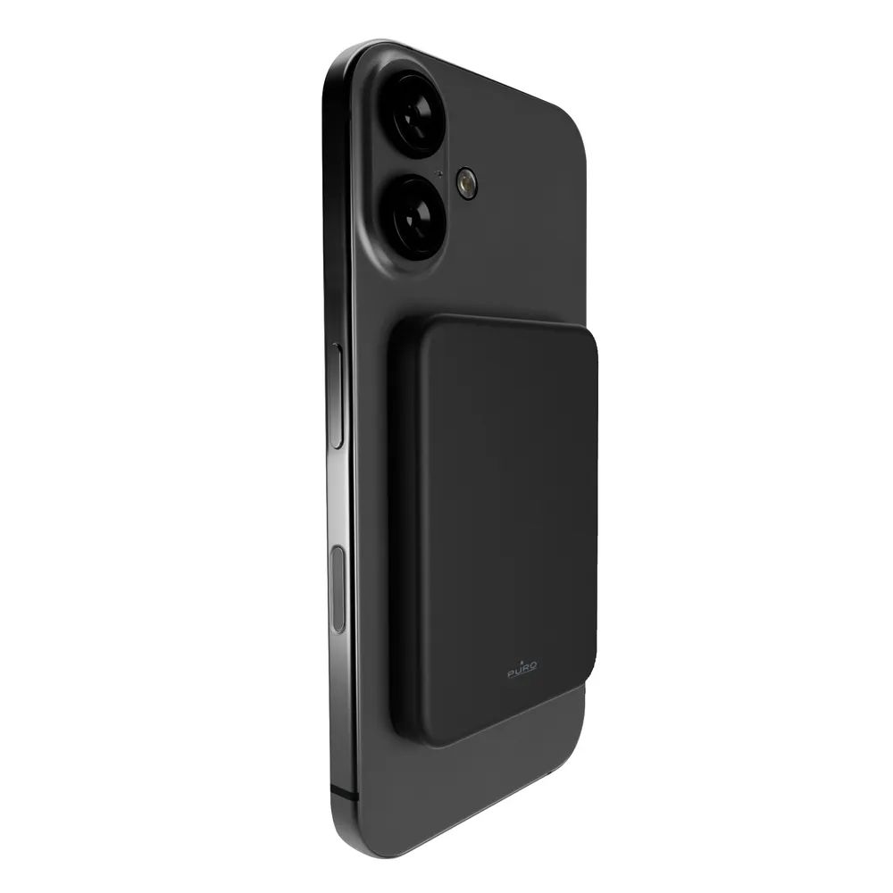 PURO Induktions Powerbank 15W, 4.200 mAh, MagSafe schwarz
