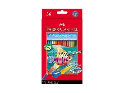 FABER-CASTELL Buntstift Kinder Aquarell 36erKartonetui