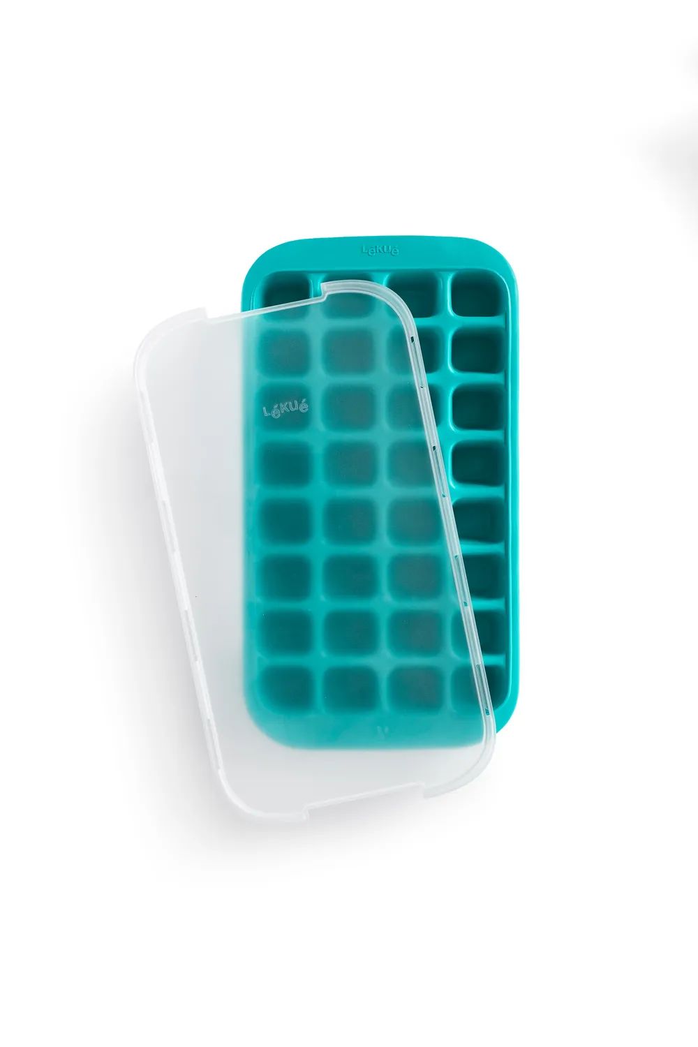 Lékué Eiswürfelform mit Deckel - Turquoise