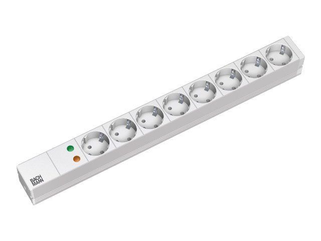 Bachmann Secomp - Überspannungsschutz (Rack - einbaufähig) - Ausgangsanschlüsse: 8 - 1U - 48.3 cm (19")