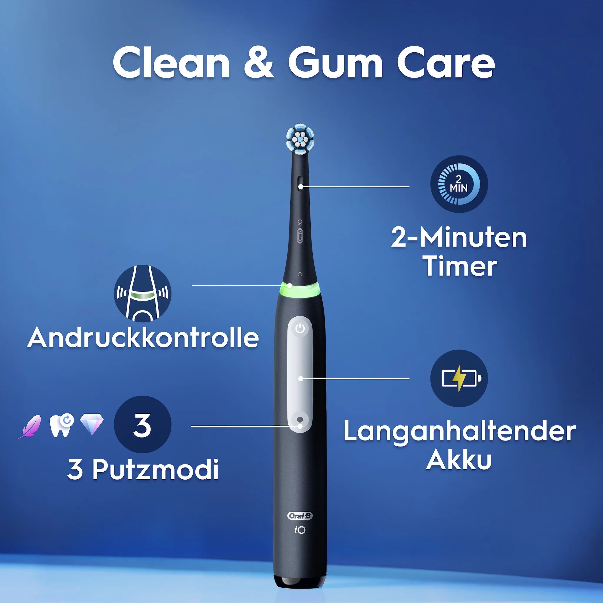 Oral-B iO Series 3n Matt Black/Ice Blue
