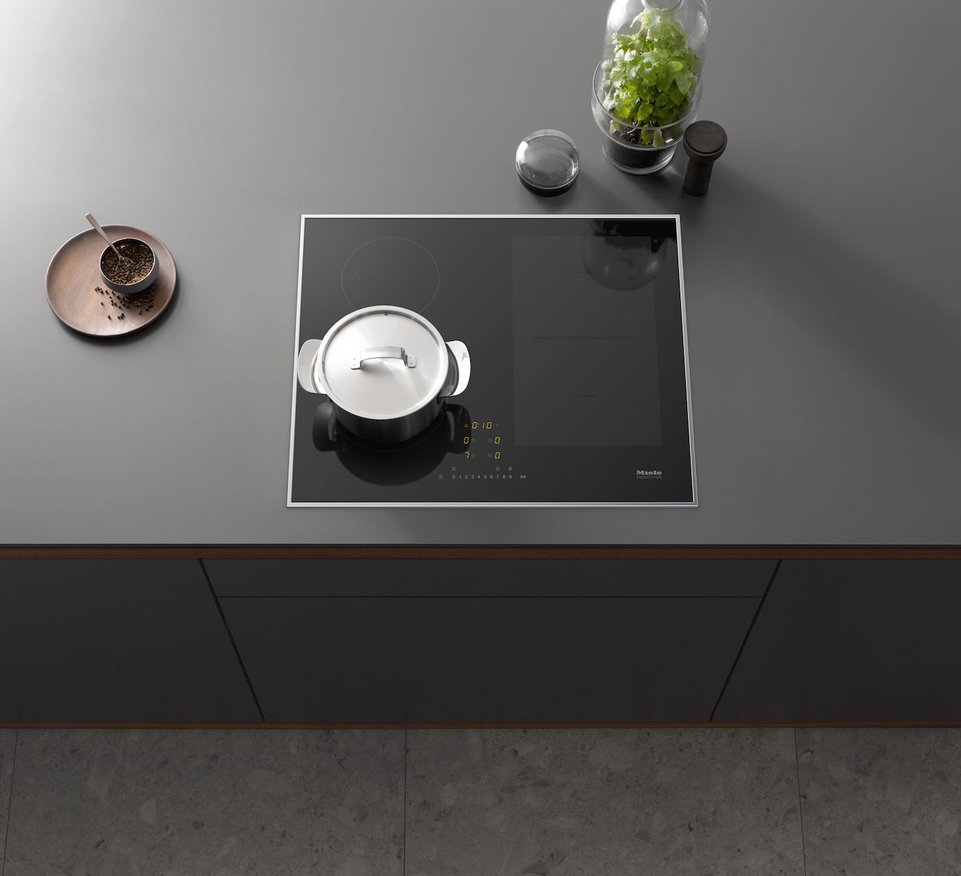 Miele Induktionskochfeld KM 7466 FR Edelstahlrahmen, 125 Edition