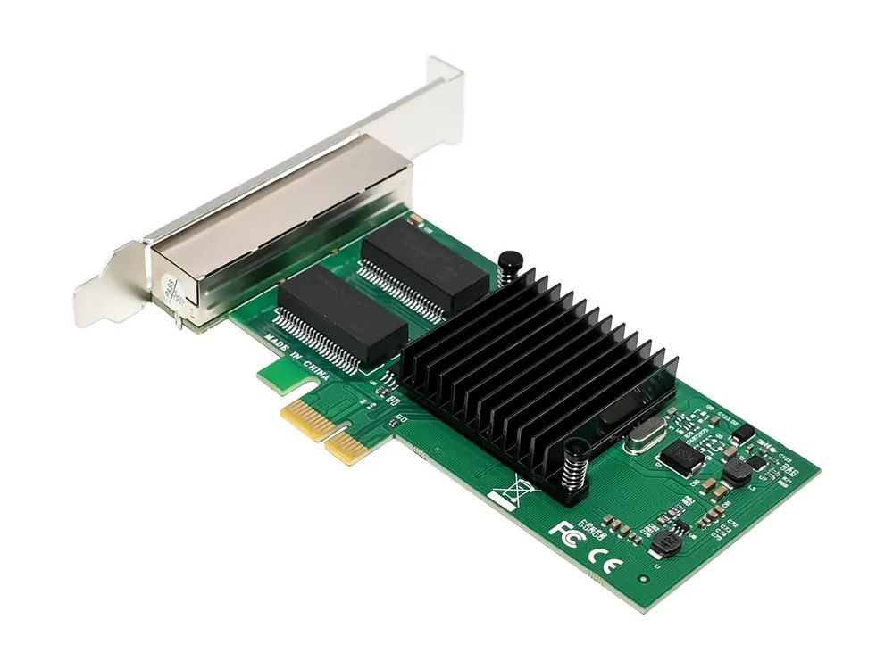 InLine Quad Gigabit Netzwerkkarte - 4x RJ45 1 Gb/s - PCIe x1