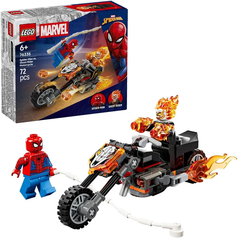 LEGO Marvel Spider-Man vs. Ghost Rider auf seinem Motorrad 76335