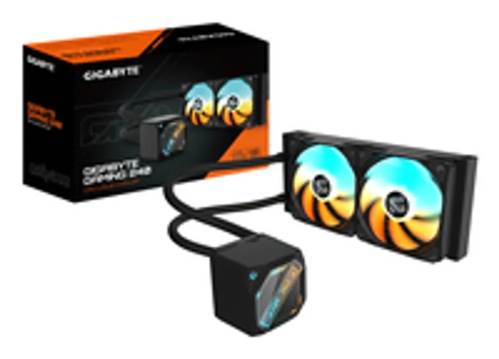 Gigabyte GME 240 Wasserkühlung für AMD und Intel CPU Schwarz - CPU-Kühler - 35,8 dB