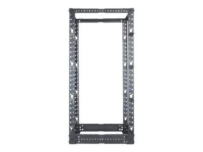 Intellinet 19" 4-Pfosten Laborgestell, 26 HE, Flatpack, schwarz - Schrank - offener Rahmen - 4 Pfosten - Schwarz, RAL 9005 - 26U - 48.3 cm (19")