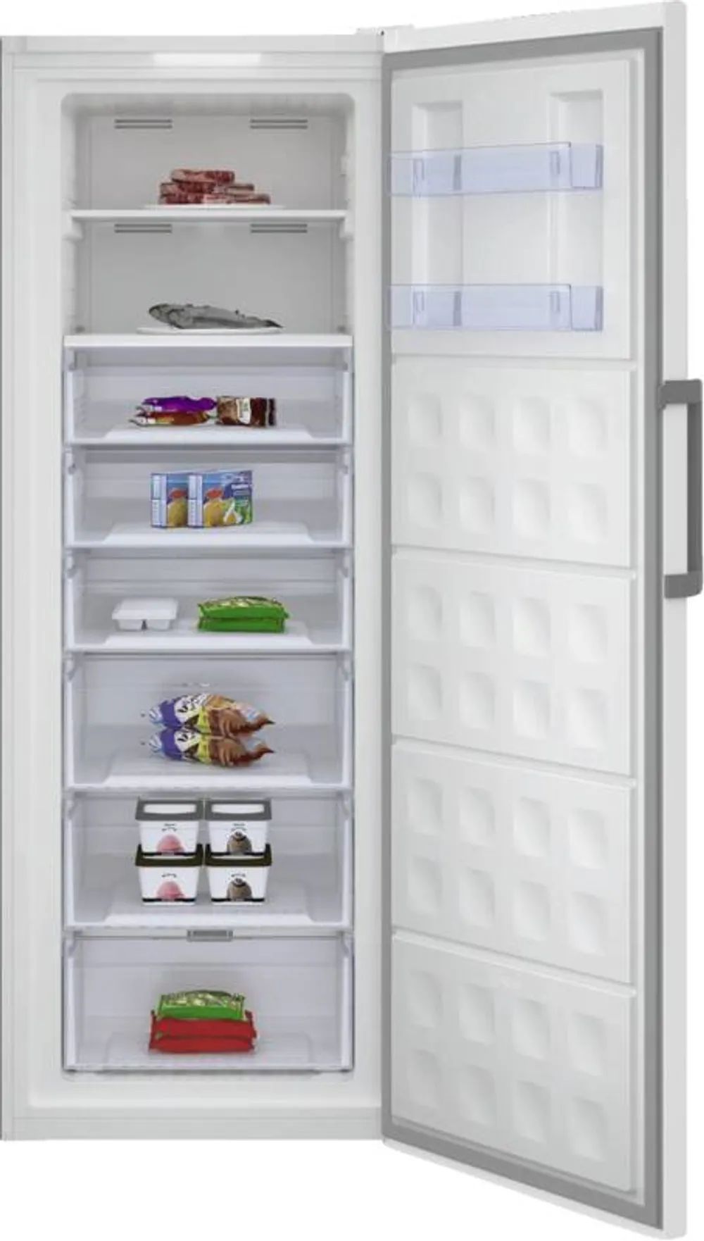 Beko RFNE448E45W Gefrierschrank, 404L - Weiß
