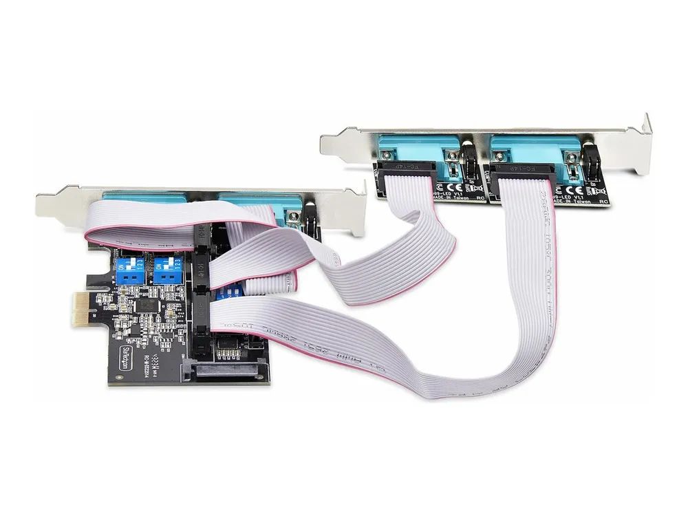 StarTech.com 4-Port Serielle PCIe Karte, RS232/RS422/RS485 Serielle Karte