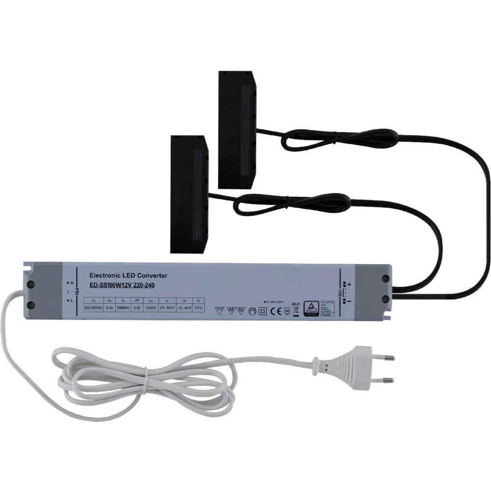 L&S LED-Netzgerät NG51, 12 V/DC, 2 Stk. 10-fach Verteiler, Leistung 100 W