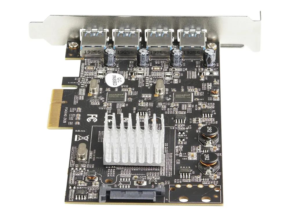 StarTech.com 4-Port USB PCIe Adapter - 10 Gbit/s USB 3.1/3.2 Gen 2 Typ-A PCI Express Erweiterungskarte mit 2 Controllern - 4x USB-A - USB-PCIe-Schnittstellenkarte - Windows/Mac/Linux (PEXUSB314A2V2)