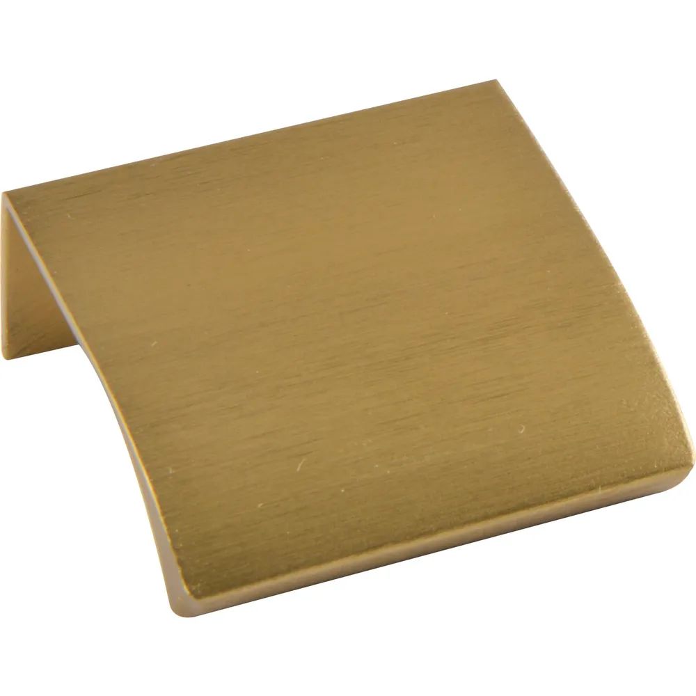 Furnipart Griffleiste Edge Straight LA 20,Länge 40 mm,Aluminium messing matt gebürstet