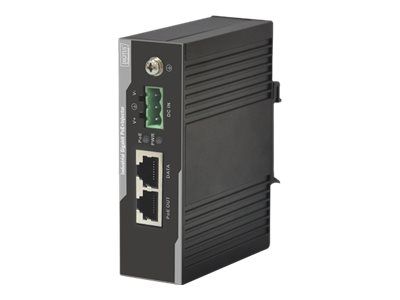 DIGITUS Industrieller Gigabit Ethernet PoE+ Injektor, 802.3 af/at, 60 W