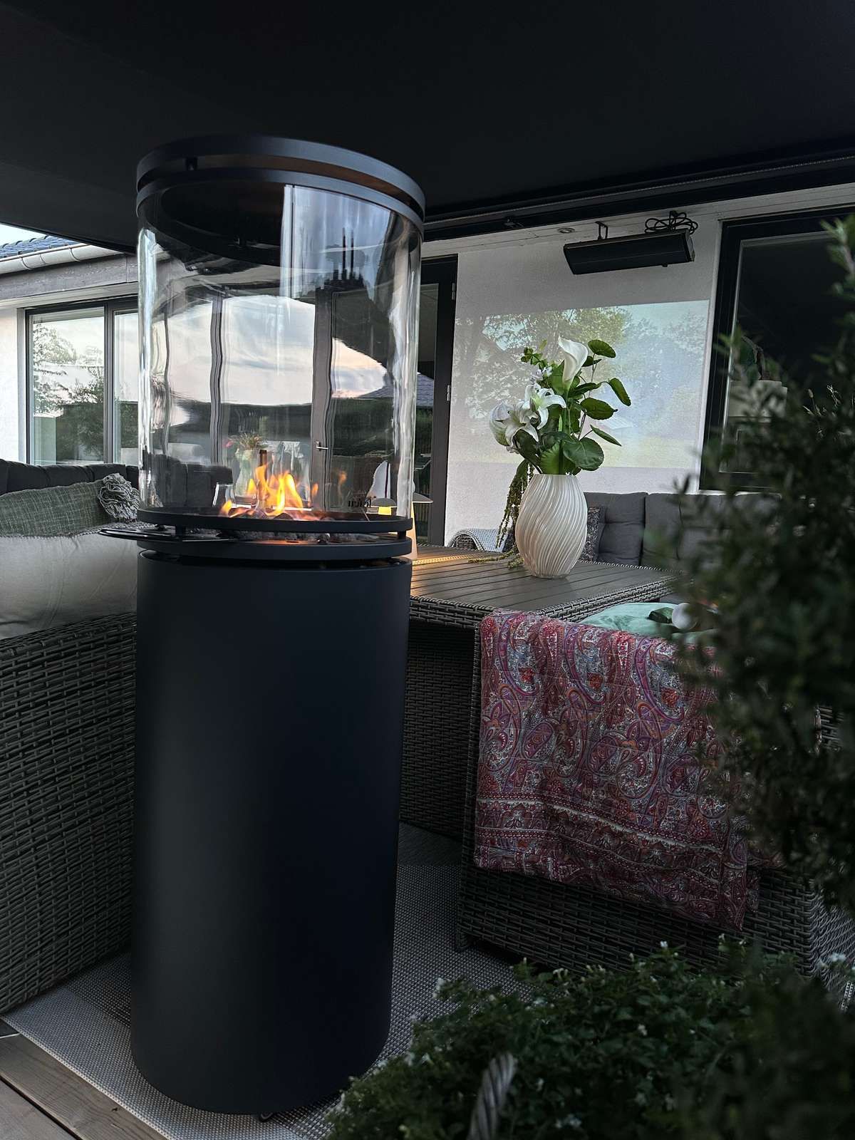 Le Feu - Patio - BLACK- Gas Powered Heater